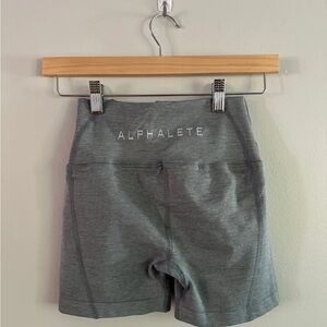 High-Waist Grey Women’s Athletic Shorts